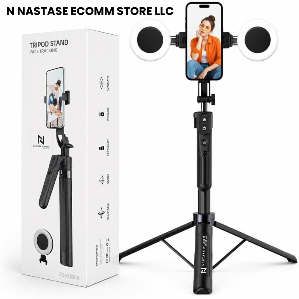 NASTASE ECOMM STORE LLC 360 Auto Face Tracking Phone Tripod Stand Model ES-B180K